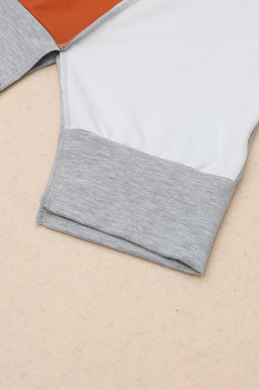 Colorblock Irregular Hem Top