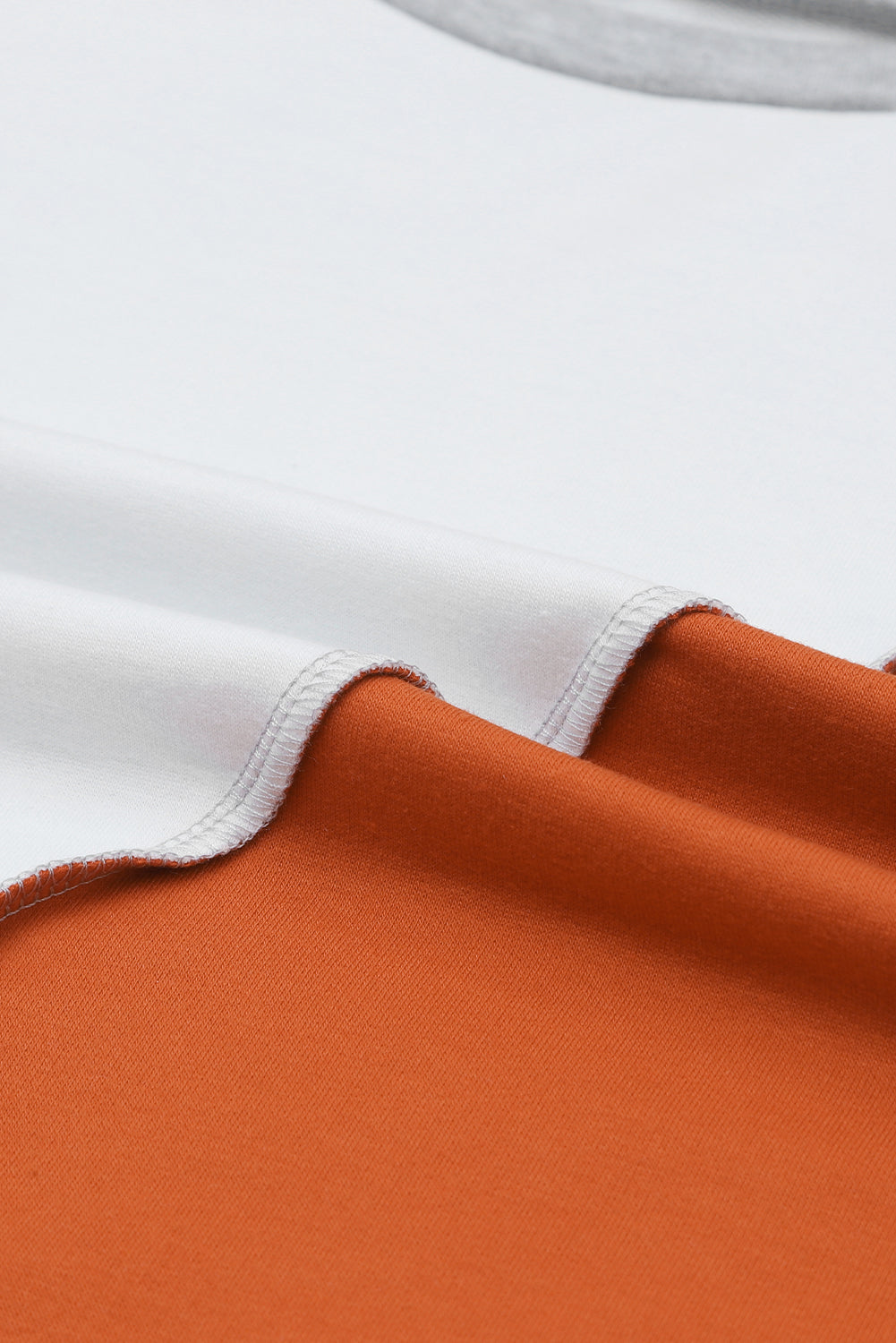 Colorblock Irregular Hem Top