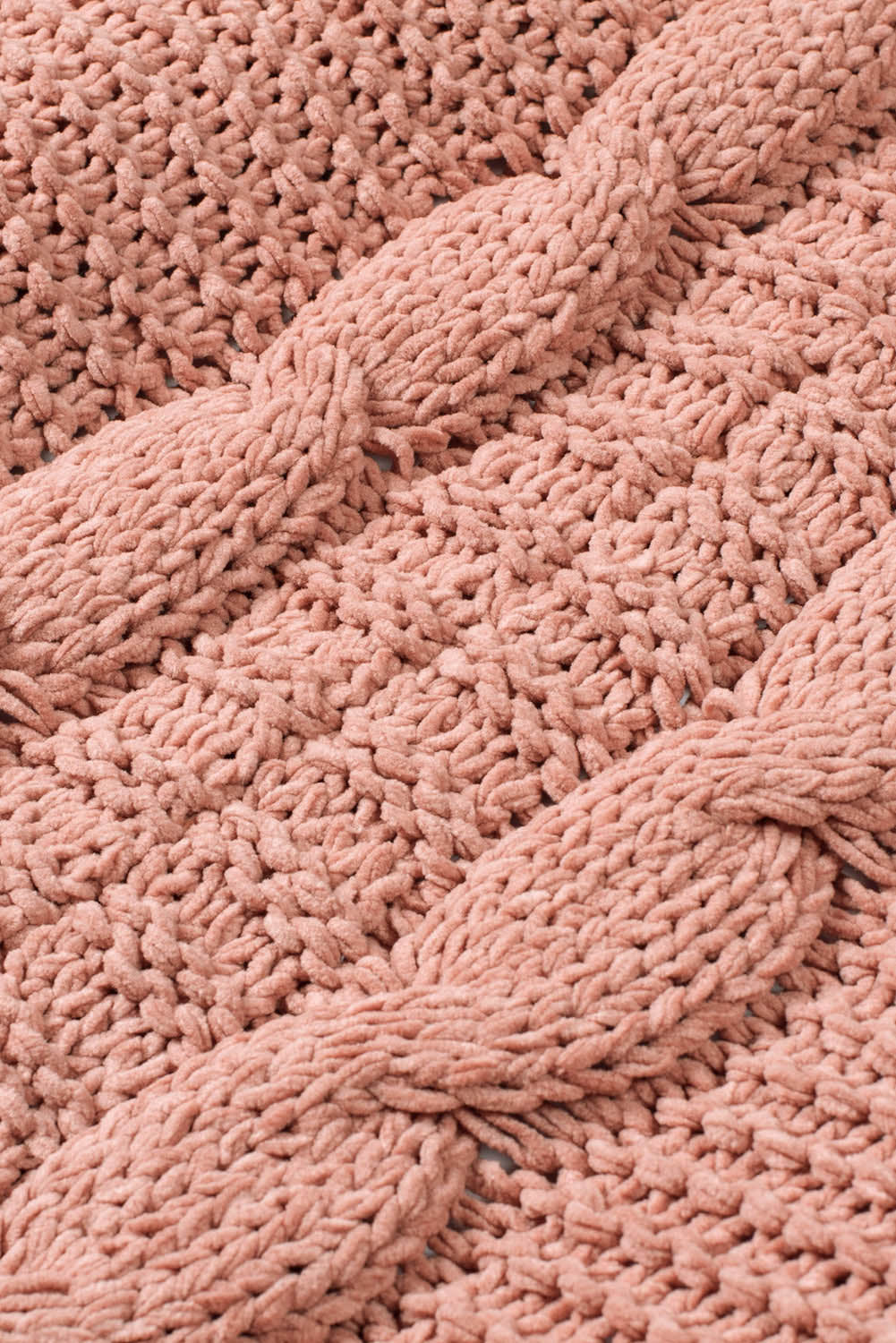 Chunky Knit Solid Cardigan with Pocket